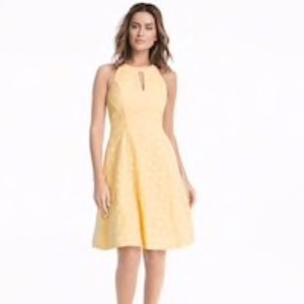 White House Black Market A-line Halter Dress - Picture 2 of 4